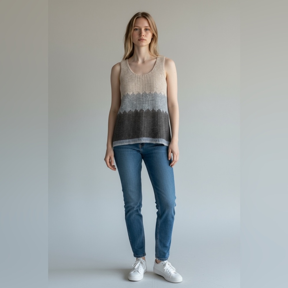 Wilfred Free Women's Cream tank Sweater L - Picture 1 of 3